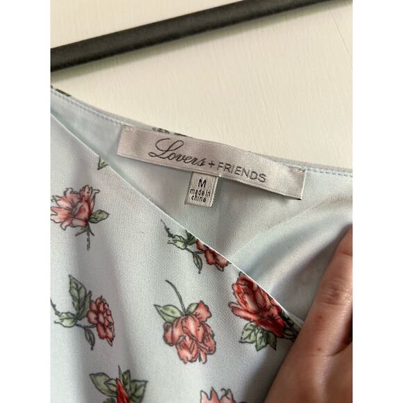 Lovers + Friends Ivy One Shoulder Ditsy Floral Top Sz M - Picture 5 of 10